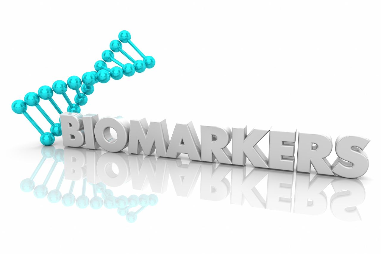 Word Biomarkers next to a DNA strand | Image credit: iQoncept - stock.adobe.com
