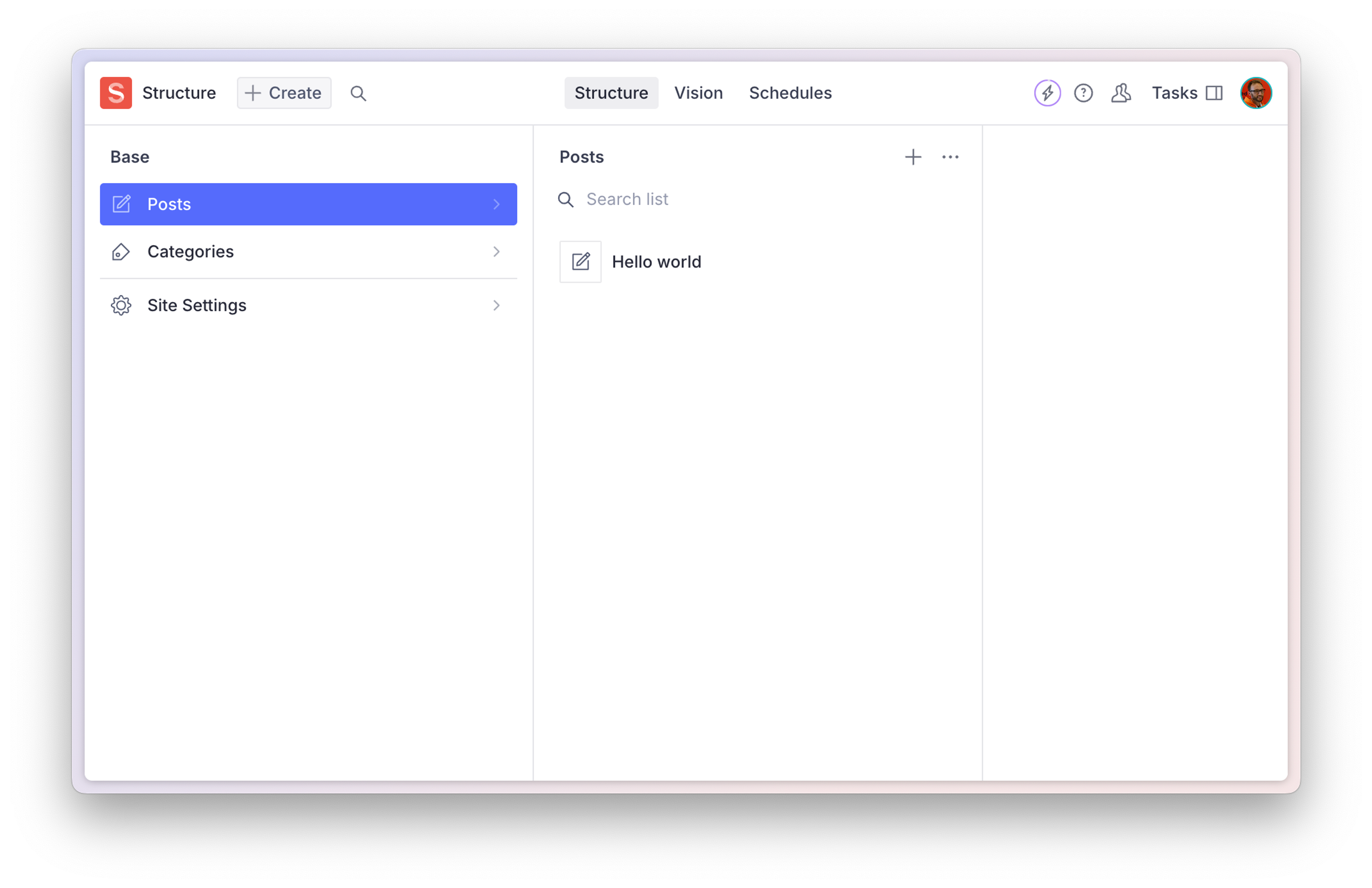 If the logged-in user was not an Administrator, they would not be shown the divider or "Site Settings" list