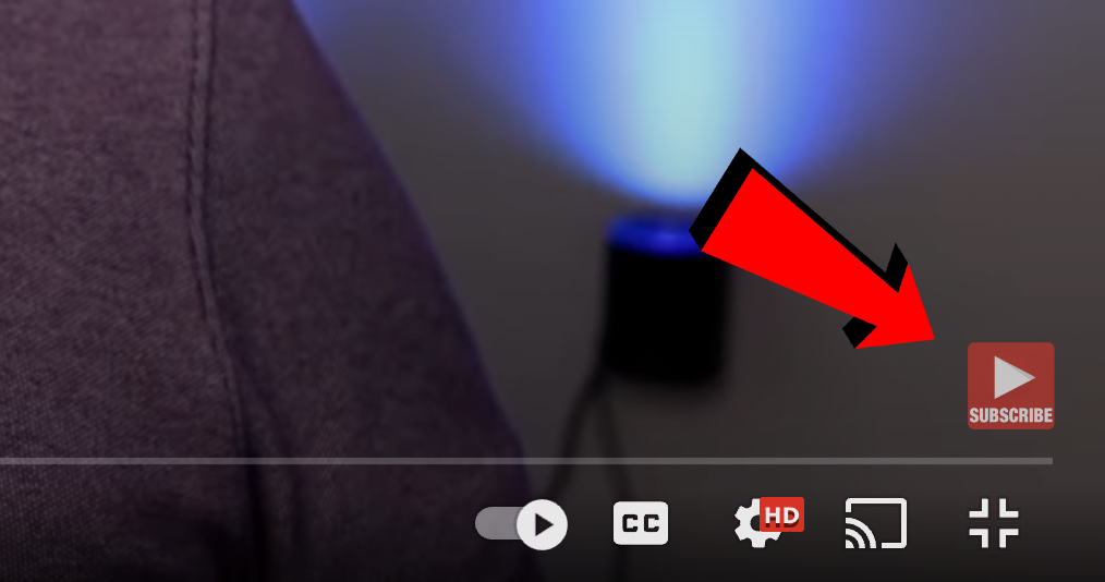 Example of a video watermark that appears in the corner of YouTube videos