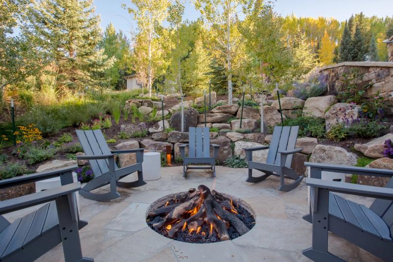 Spacious outdoor living at a Vail Valley vacation home