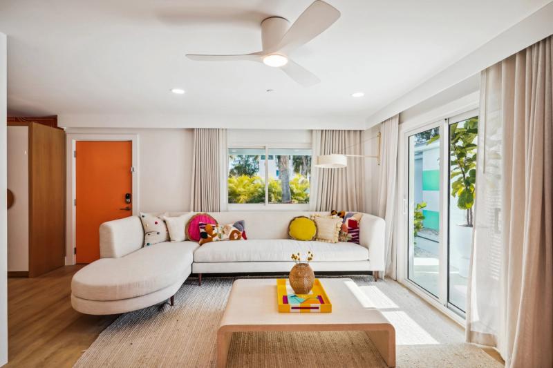 Open living space in an Anna Maria Island vacation rental.