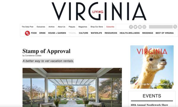 Virginia Living Magazine Recognizes the One Hundred Collection