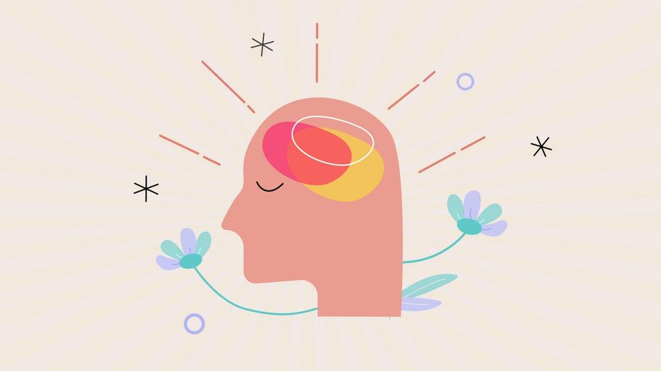 Abstract illustration of a calm head