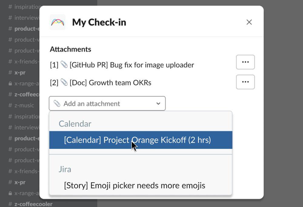 Integrations of Slack with Range