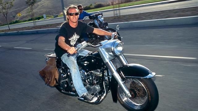 Matt Archbold riding motorcycle in 1990. Photo: Rob Gilley