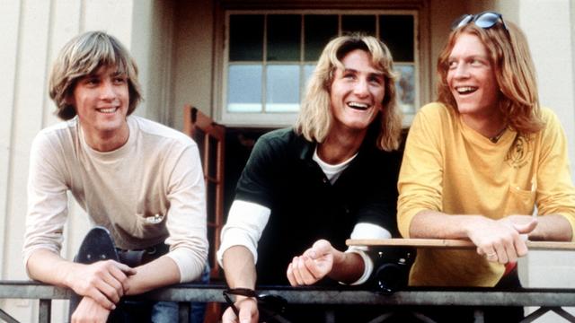 Sean Penn as Jeff Spicoli (center) in Fast Times at Ridgemont High
