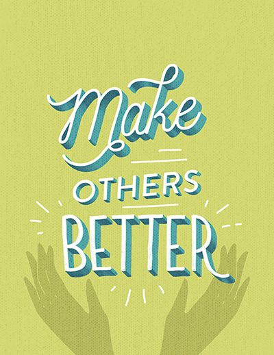 Make others better decorative typeface