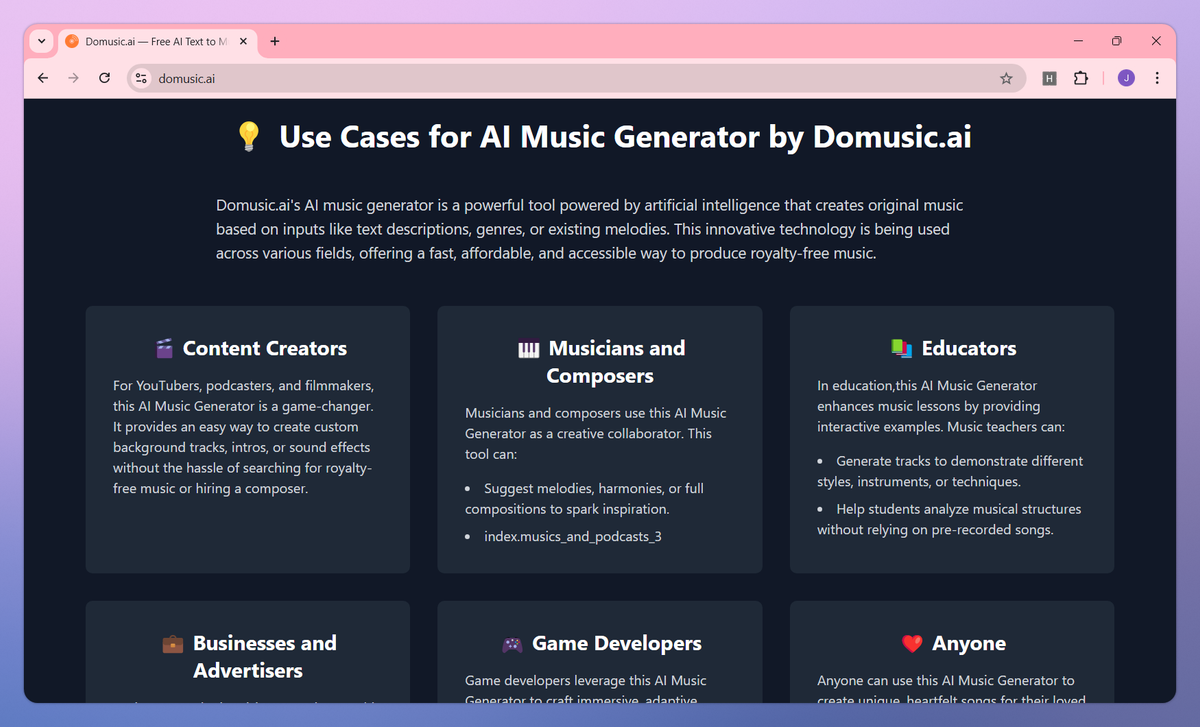 Domusic.ai screenshot #3