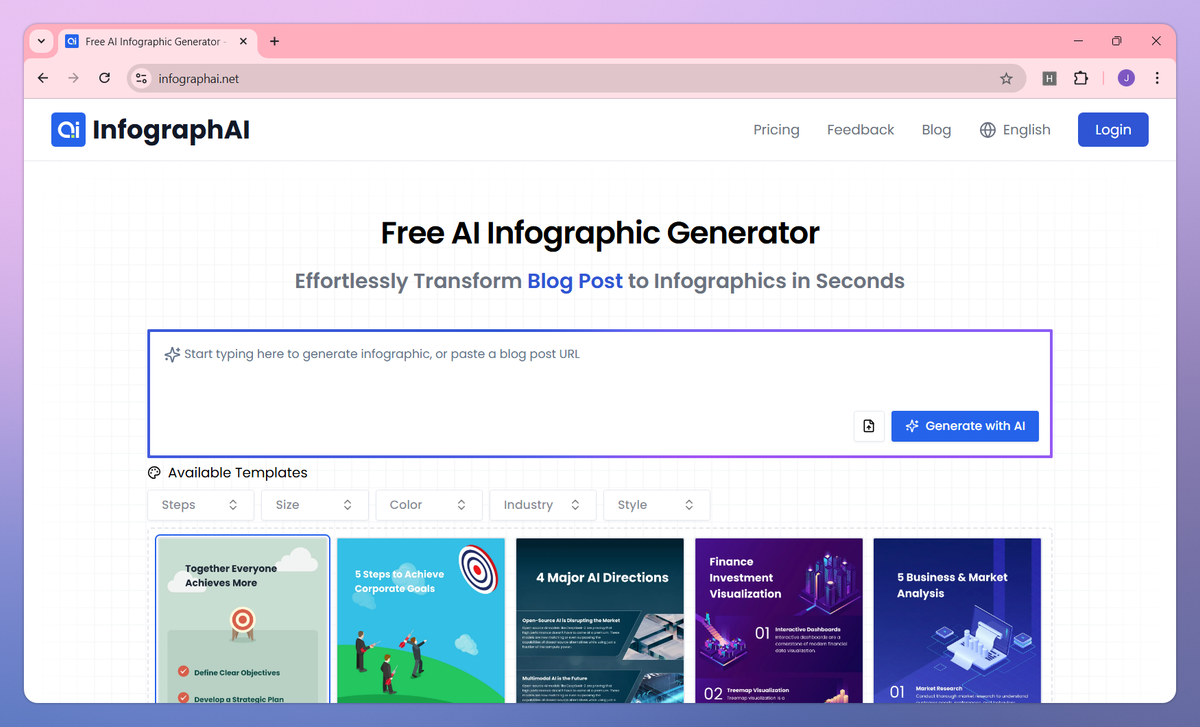 InfographAI screenshot #1