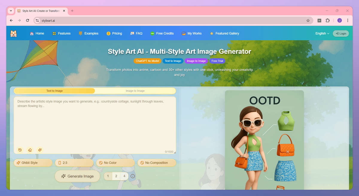 Style Art AI screenshot #1