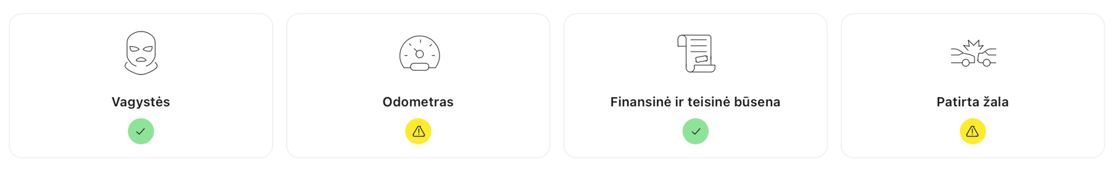 Vagystė, odometras, finansinė ir teisinė būklė, žala