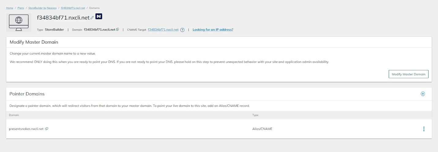 Once you’ve accessed the site dashboard, navigate to the Domain section.